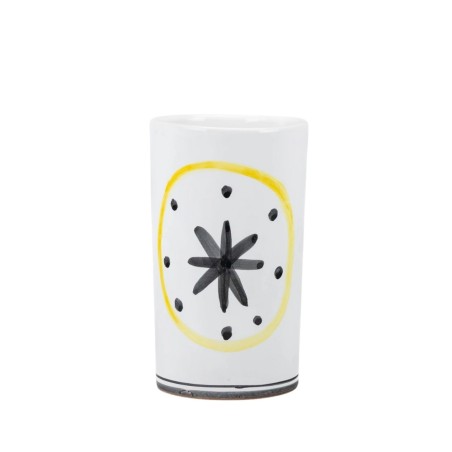 Wine or utensil holder Folk Lemons De Simone sicilian Pottery Wine or utensil holder Folk Lemons De Simone sicilian Pottery